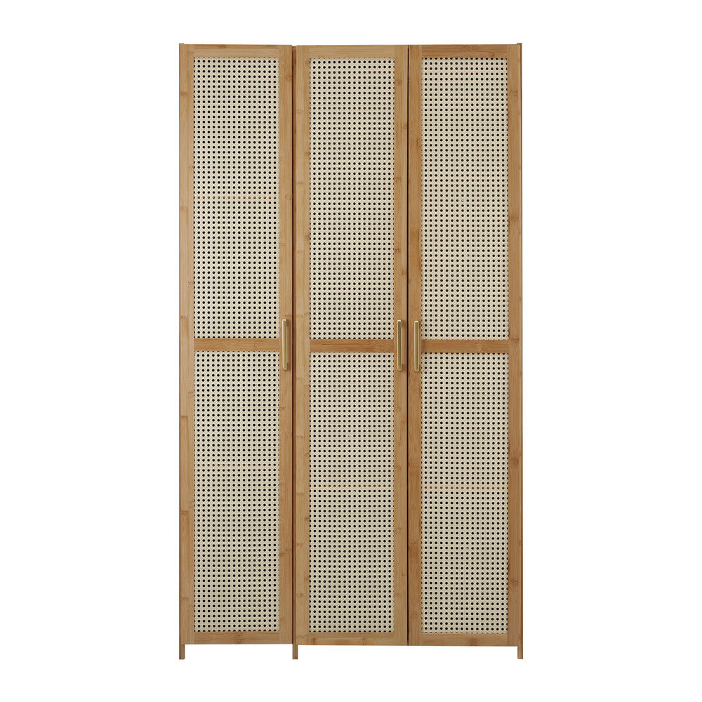 3 Door Wardrobe 6 Shelves Clothes Cabinet | Simpledeals