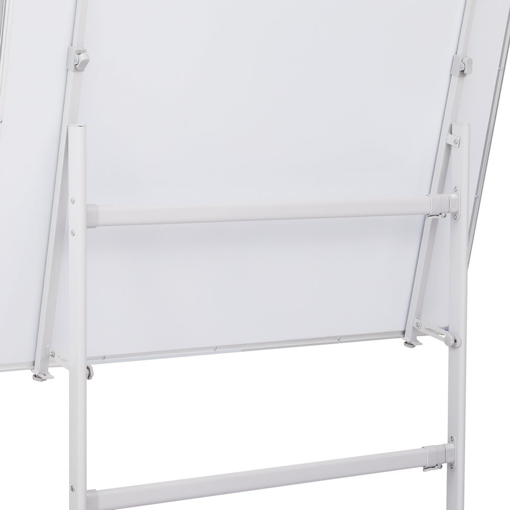 90X120Cm Standing Magnetic Whiteboard With Wheels, Desks