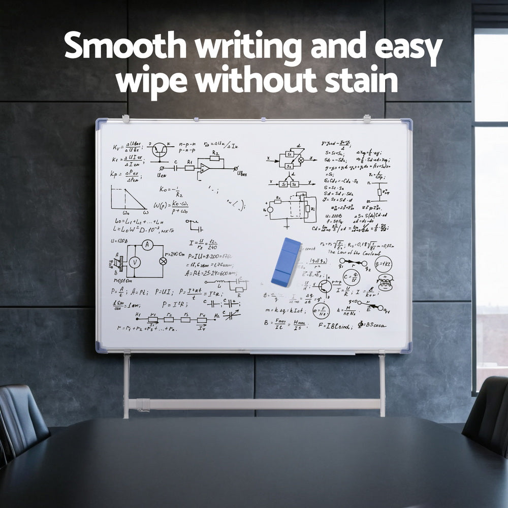 90X120Cm Standing Magnetic Whiteboard With Wheels with Desks