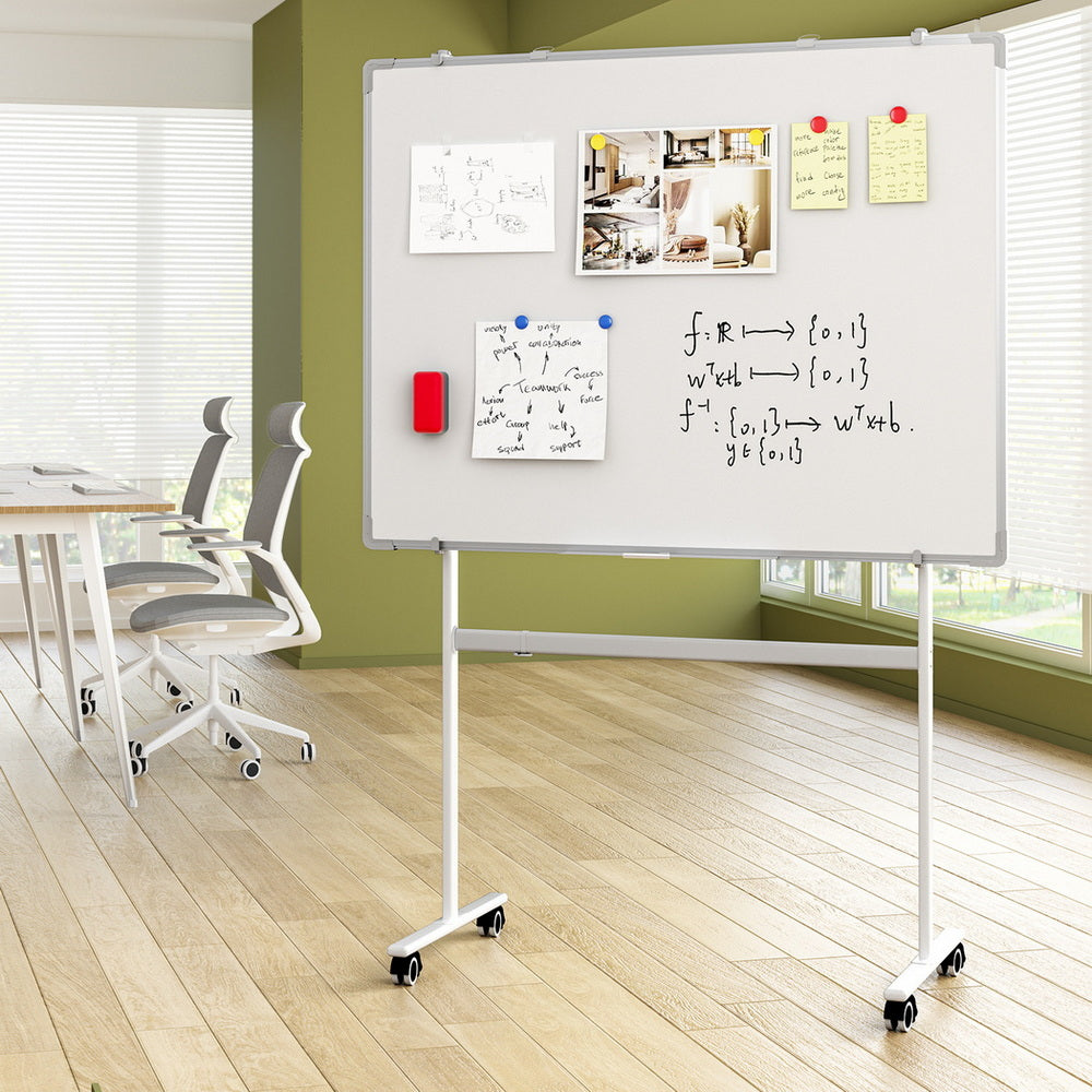 90X120Cm Standing Magnetic Whiteboard With Wheels | Desks - photo 6