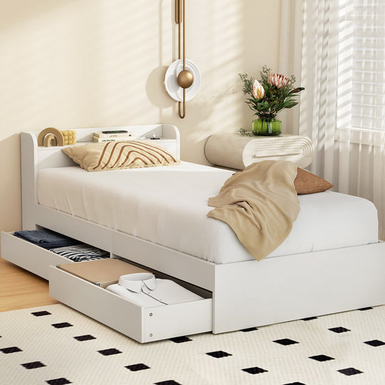 Sleep Space Queen/Double/Single Bed Frame with Storage Drawers with Queen - photo 18