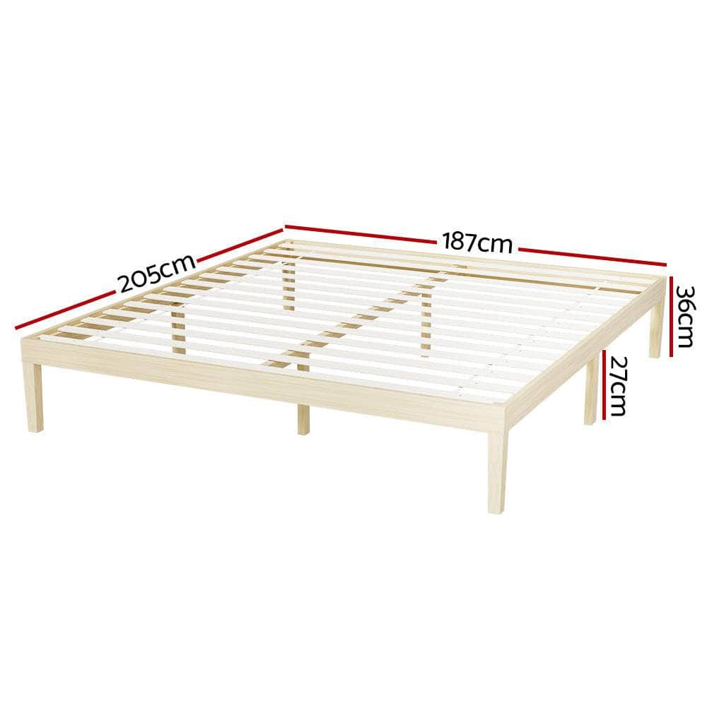 Pine Platform Series Double/Queen/single Size Wooden Bed Frame