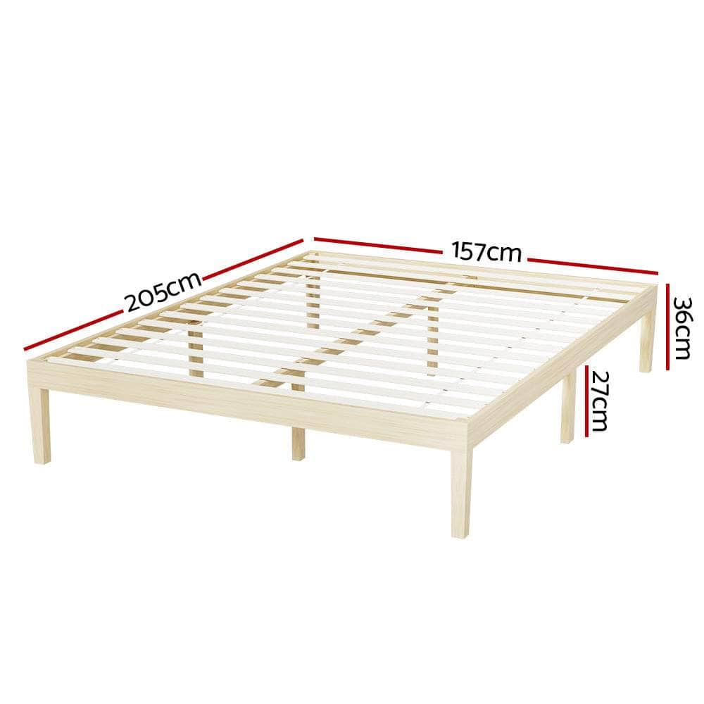 Pine Platform Series Double/Queen/single Size Wooden Bed Frame