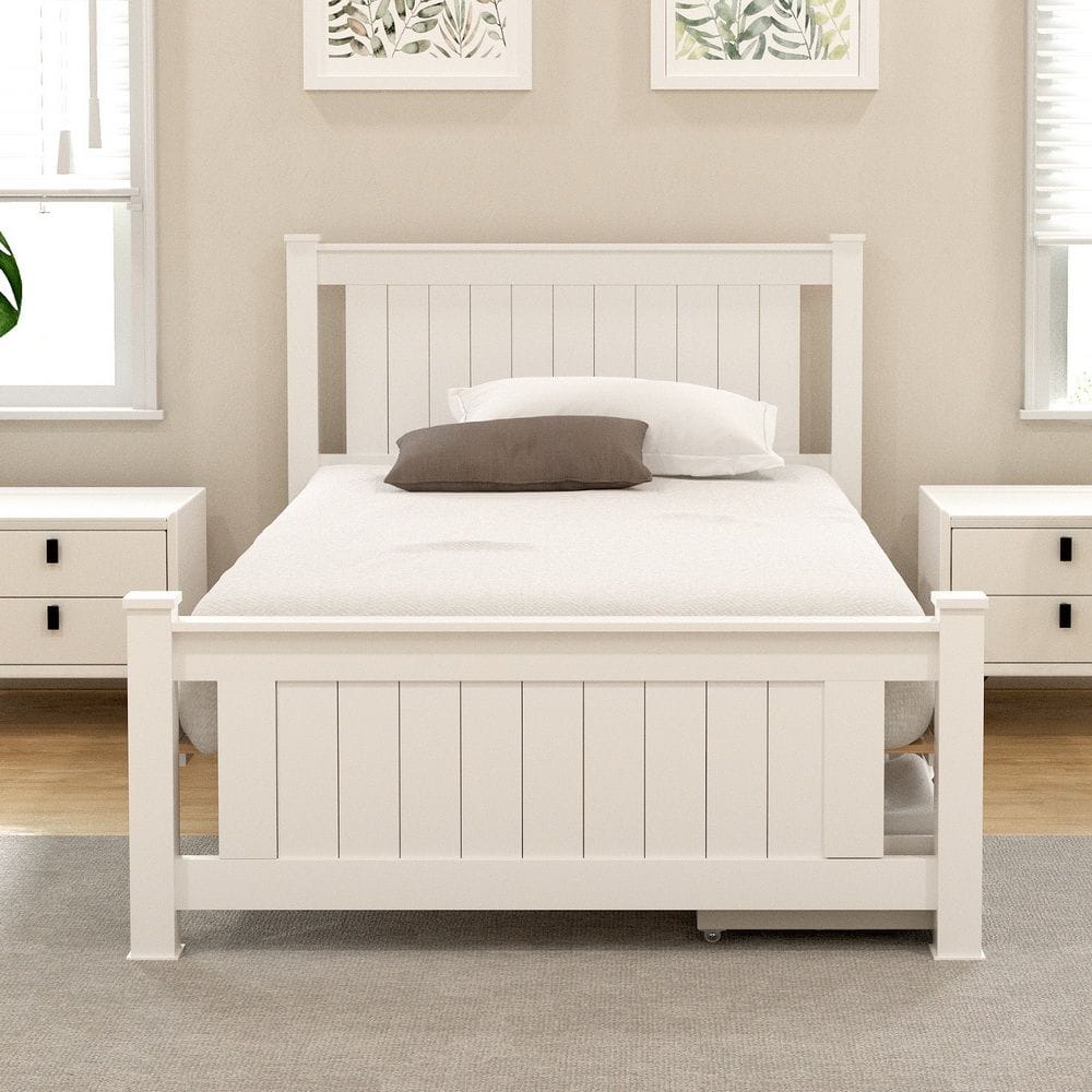 King Single Bed Frame With Storage 216x118x94cm