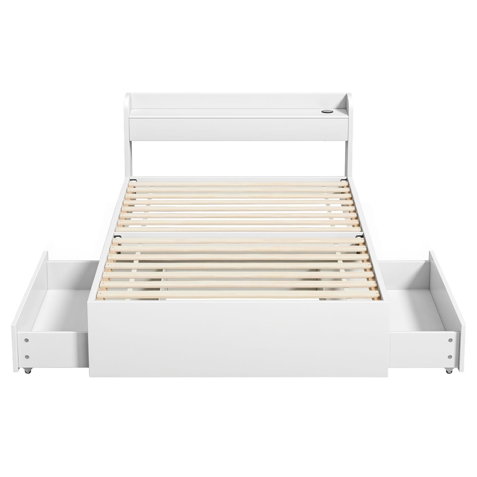King Single Bed Frame With Storage 211x96x70cm