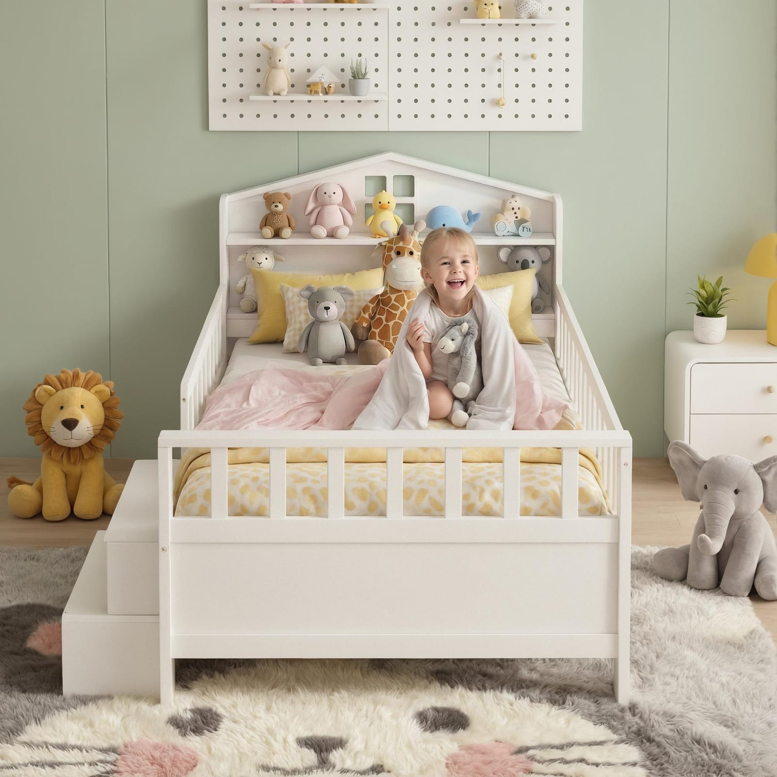 Single Bed Frame Storage 202x97x89cm
