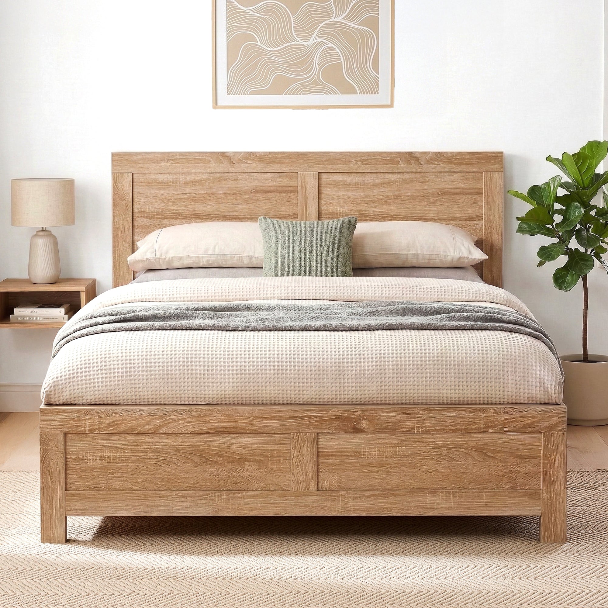 King Single Bed Frame Wooden Acacia | Simpledeals