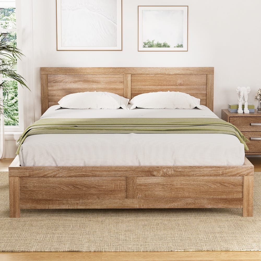 Queen Bed Frame Wooden 168x208x90cm