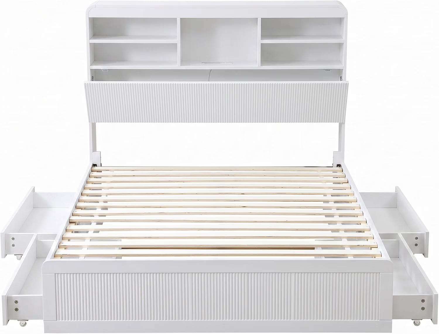 King Single Bed Frame Set 101x40x15cm