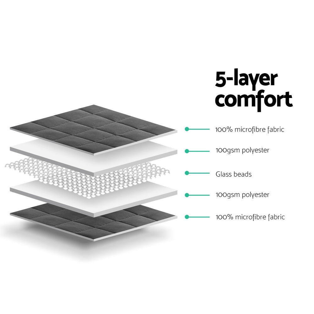 7KG Weighted Blanket Adult Heavy Gravity Blanket for Deep Sleep Comfort