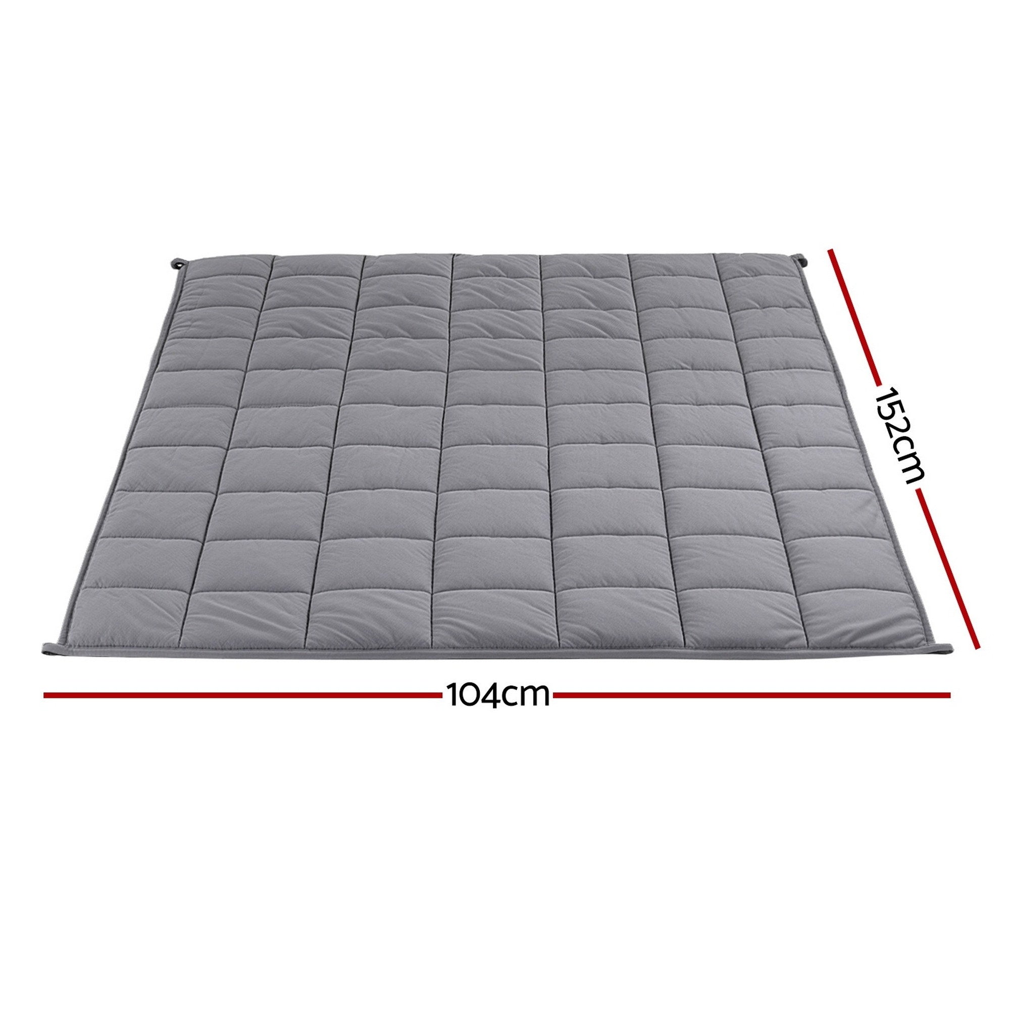 Grey Weighted Blanket 4.5KG Plush Sherpa and Fleece