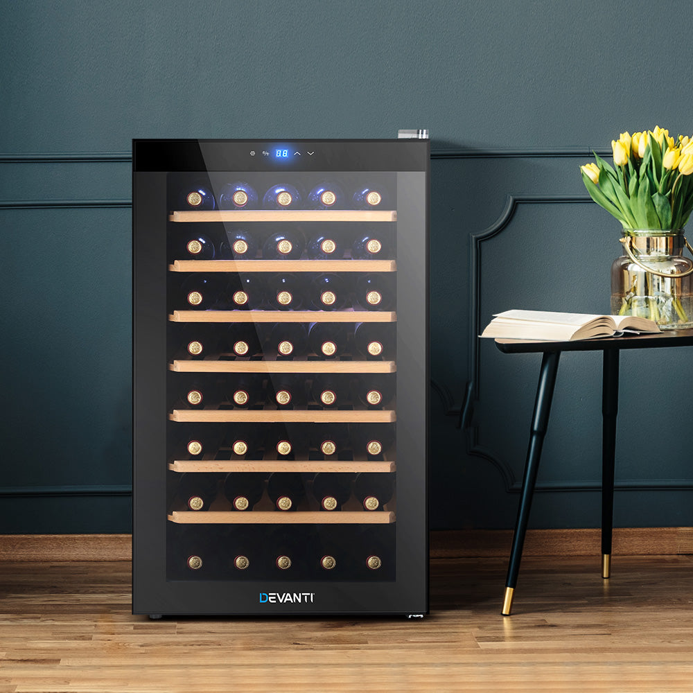 Wine Fridge Cooler 51-Bottle Capacity with Temperature Control