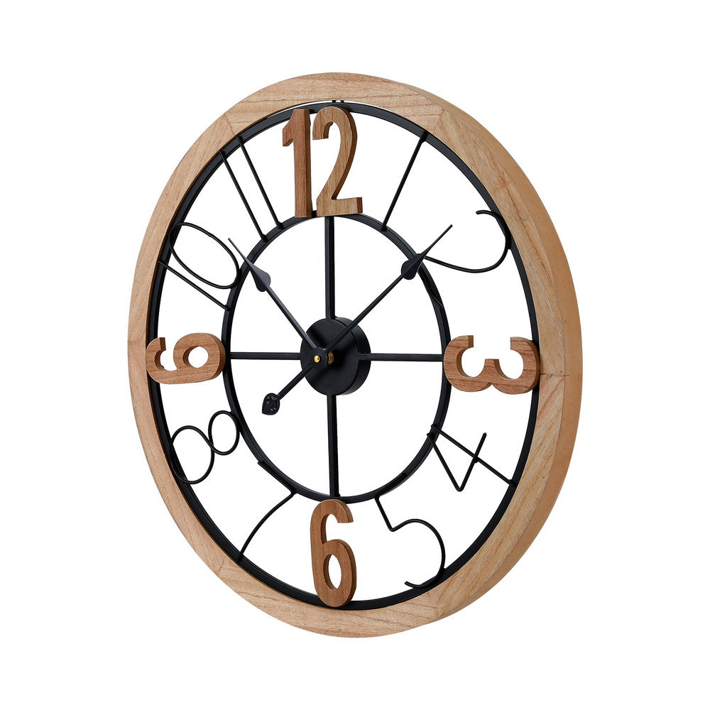 60CM Wall Clock Wooden | 60Cm