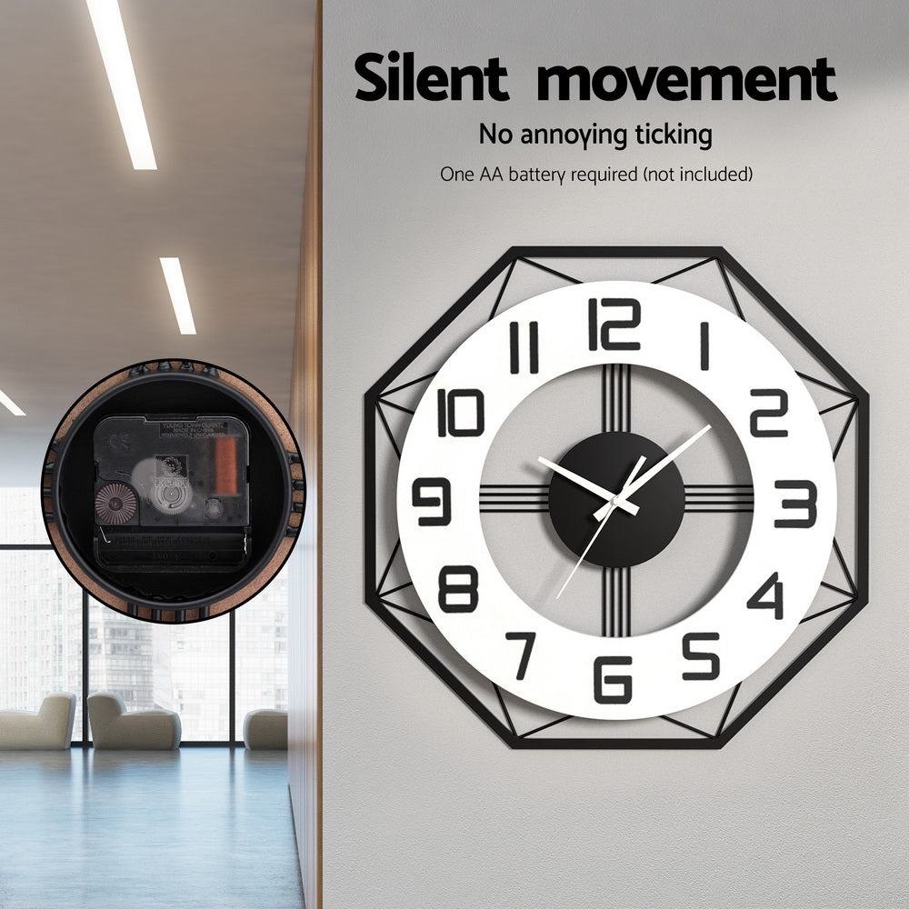 60CM Wall Clock Wooden, 60Cm