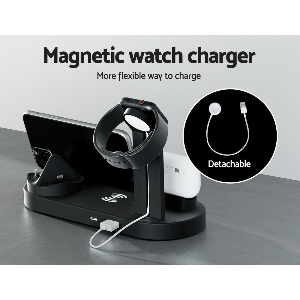 4-In-1 Wireless Charger Dock Multi-Function Charging Station For Phone, Phone Chargers
