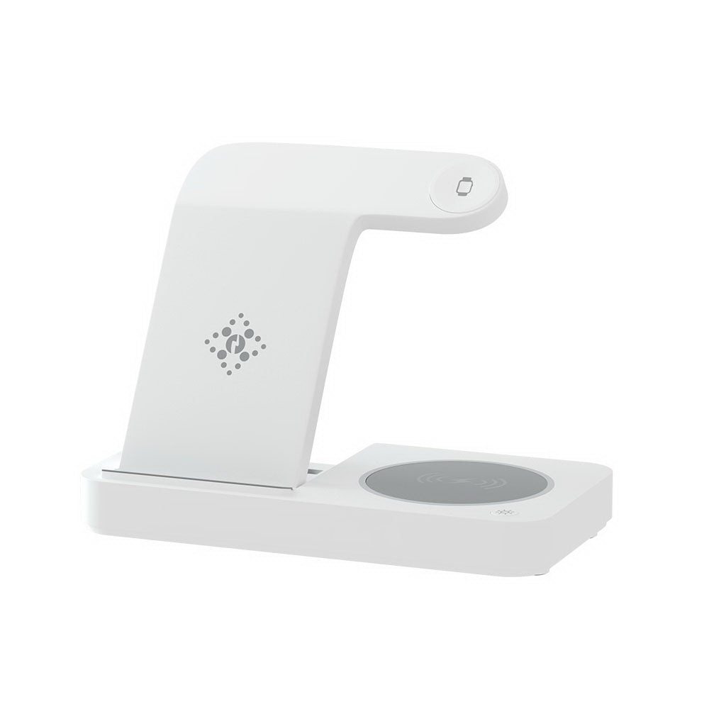 4-In-1 Wireless Charger Dock Fast Charging For Phone White, Phone Chargers