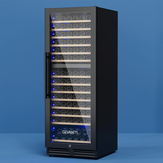 Dual Zone Wine Fridge Cooler 154-Bottle Capacity with Wine Fridges