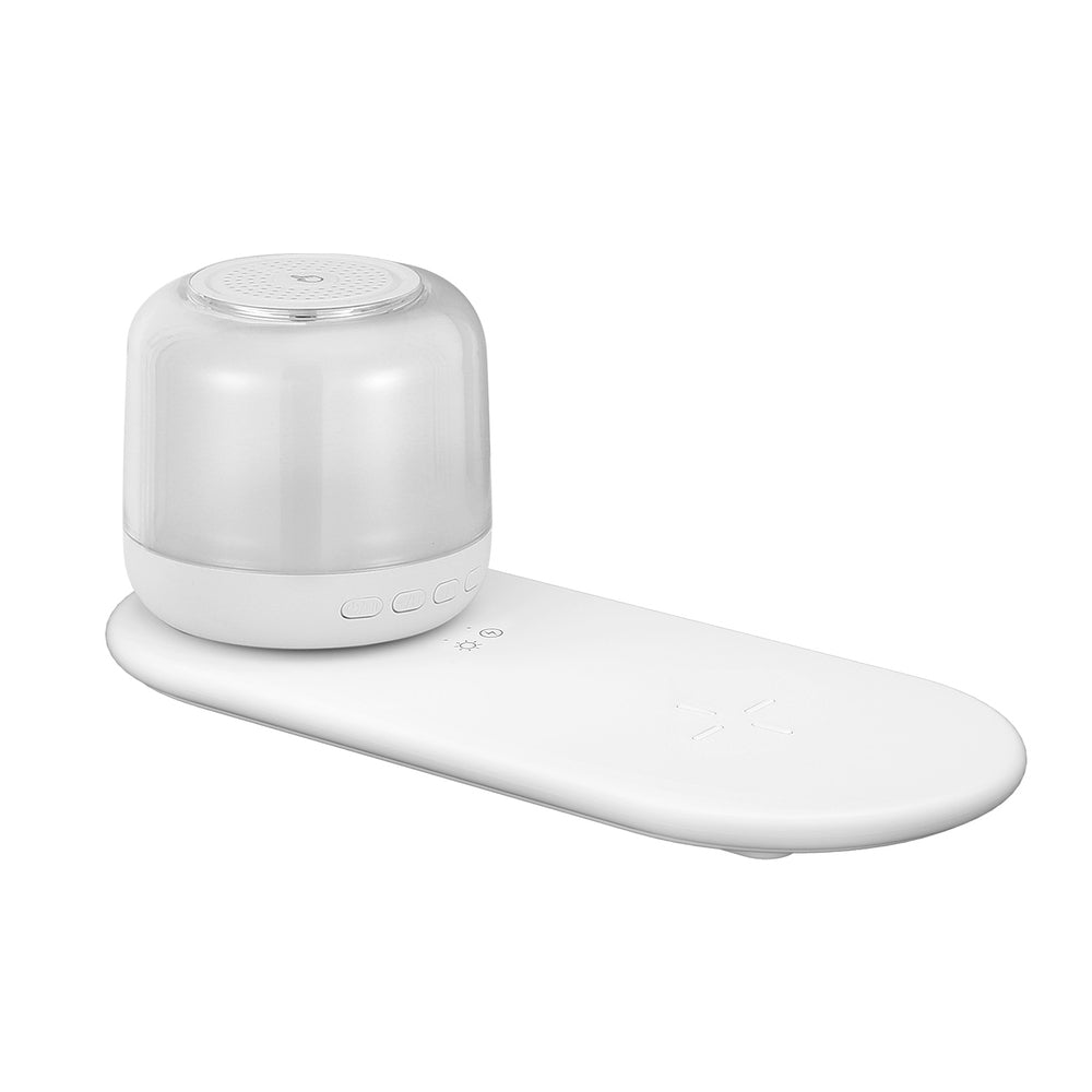 3 In 1 Wireless Charger 15W Fast Charging Rgb Light Bluetooth Speaker For Phone with Phone Chargers