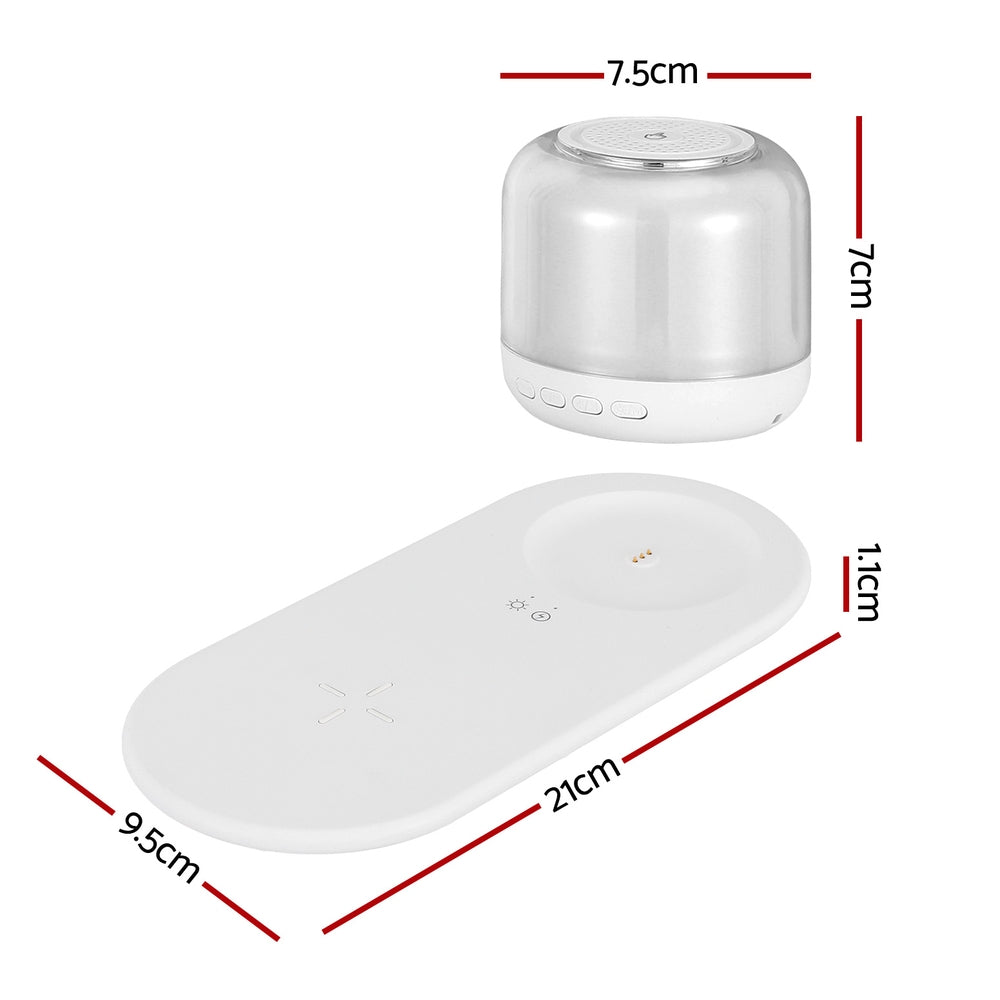 3 In 1 Wireless Charger 15W Fast Charging Rgb Light Bluetooth Speaker For Phone | Phone Chargers - photo 6
