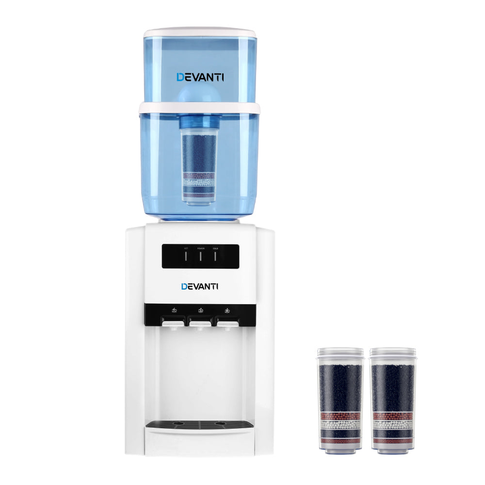 Water Cooler Dispenser Bench Top 22L W/2 Filter