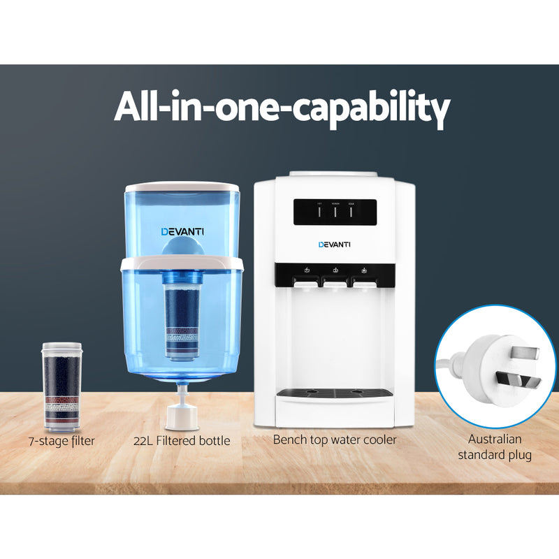 Water Dispensers - Water Cooler Dispenser Bench Top 22L