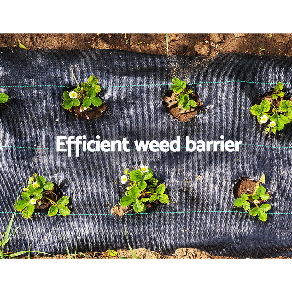 0.915x200m Weed Mat Garden Weed Control Fabric Plant Ground Cover Roll