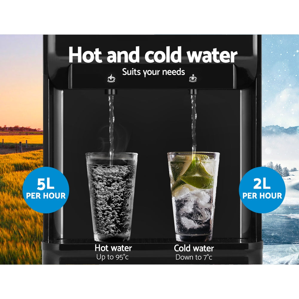 Water Cooler Dispenser Bench Top Black
