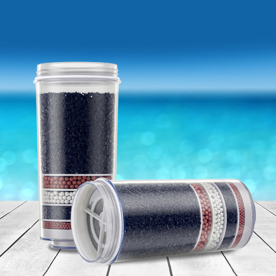 Water Cooler Dispenser 7-Stage Filter 2 Pack, Devanti Purifier Ceramic Carbon