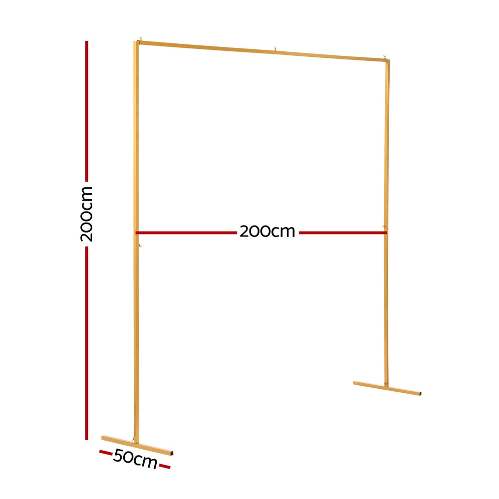 Stylish Wedding Backdrop Stand - Golden | Balloons - photo 6