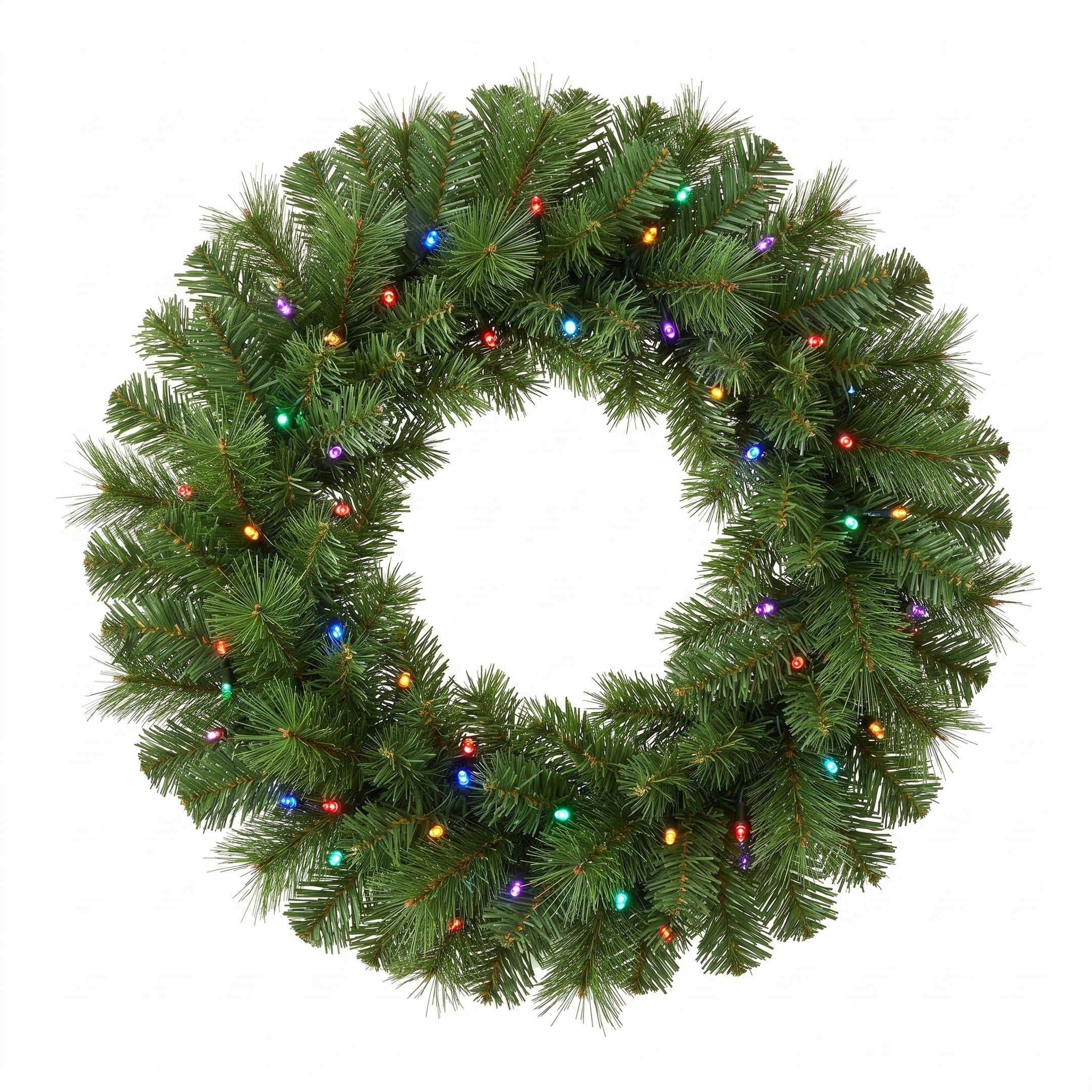 Christmas Wreath Pre Lit Pine