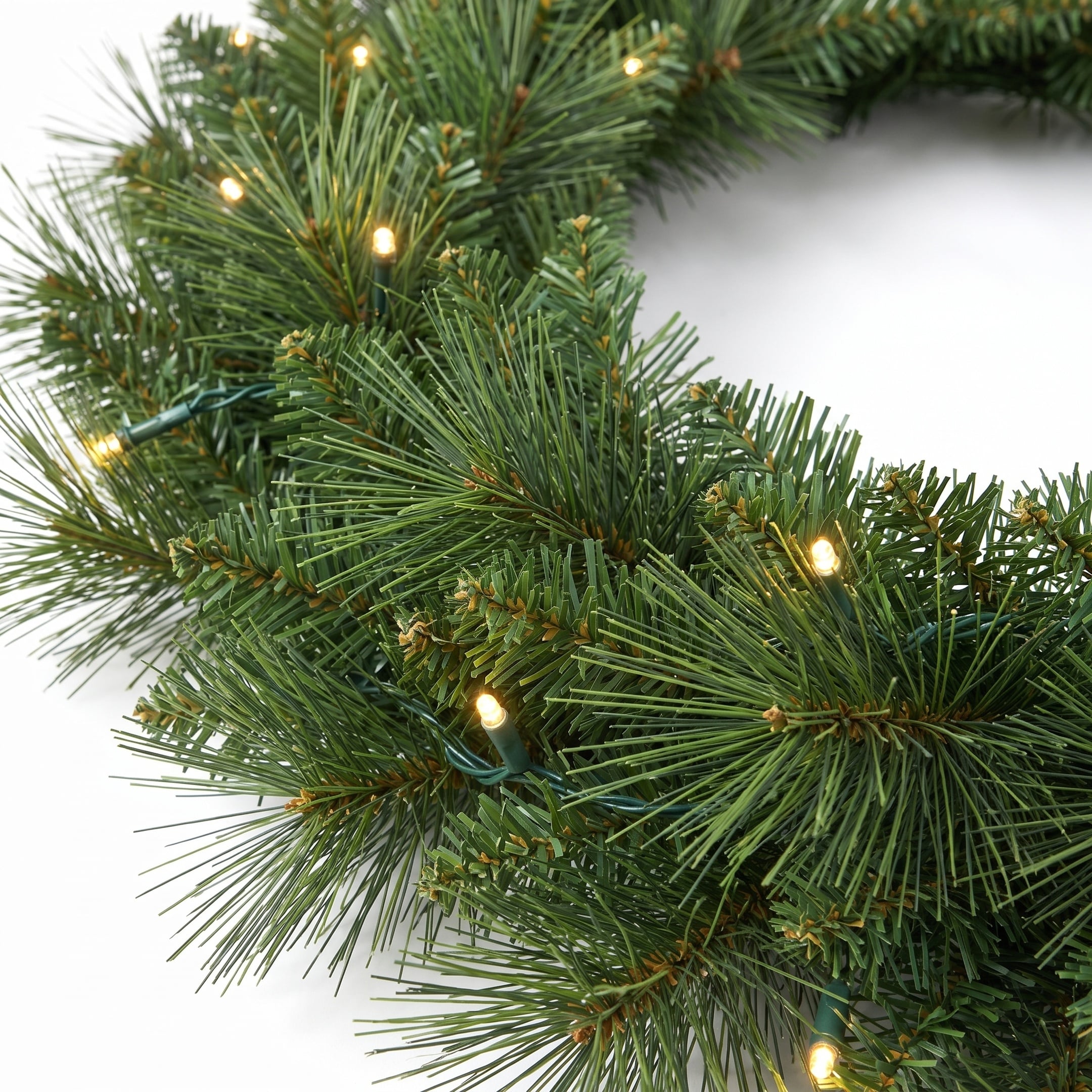 Christmas Wreath Pre Lit Pine