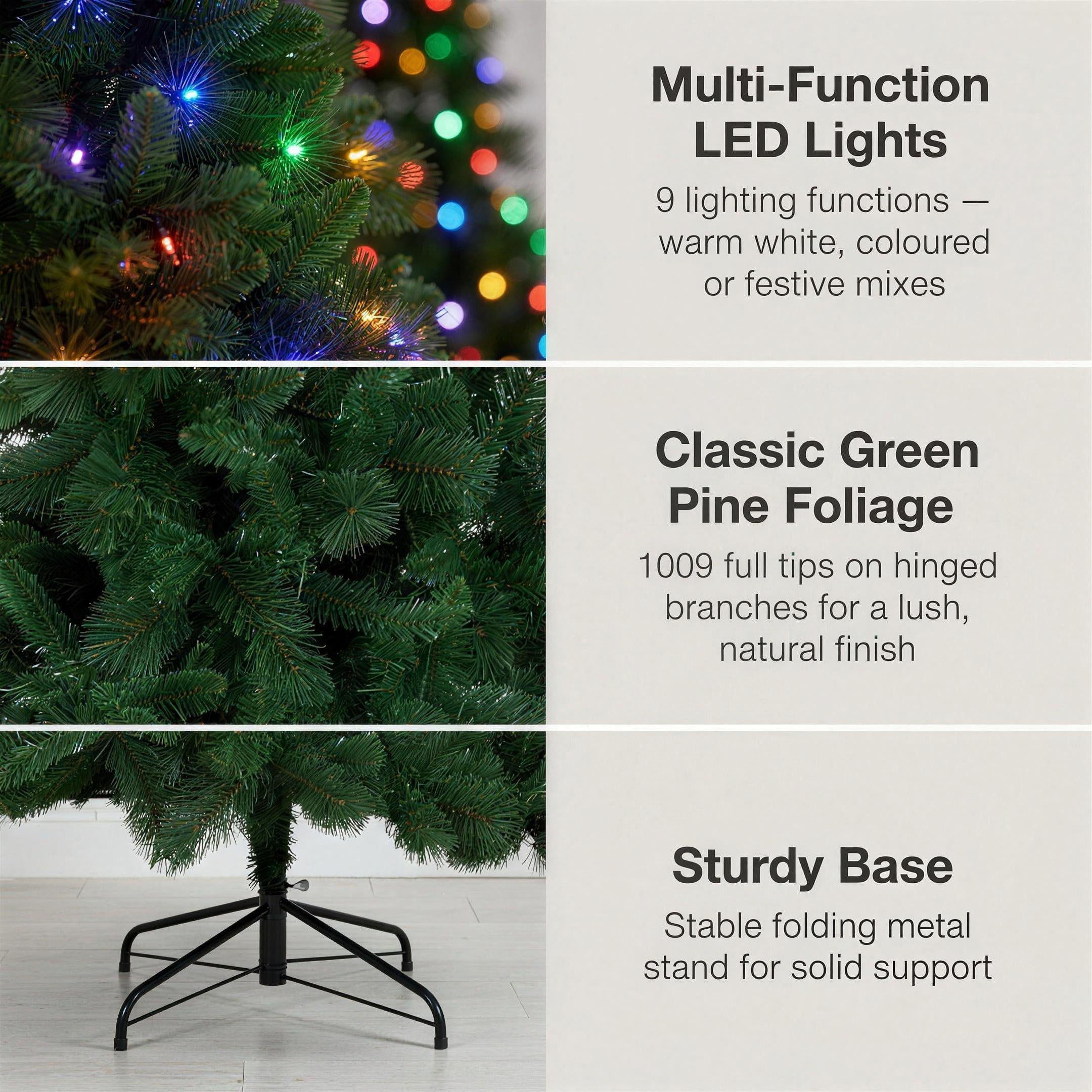 Christmas Tree Pre Lit Green
