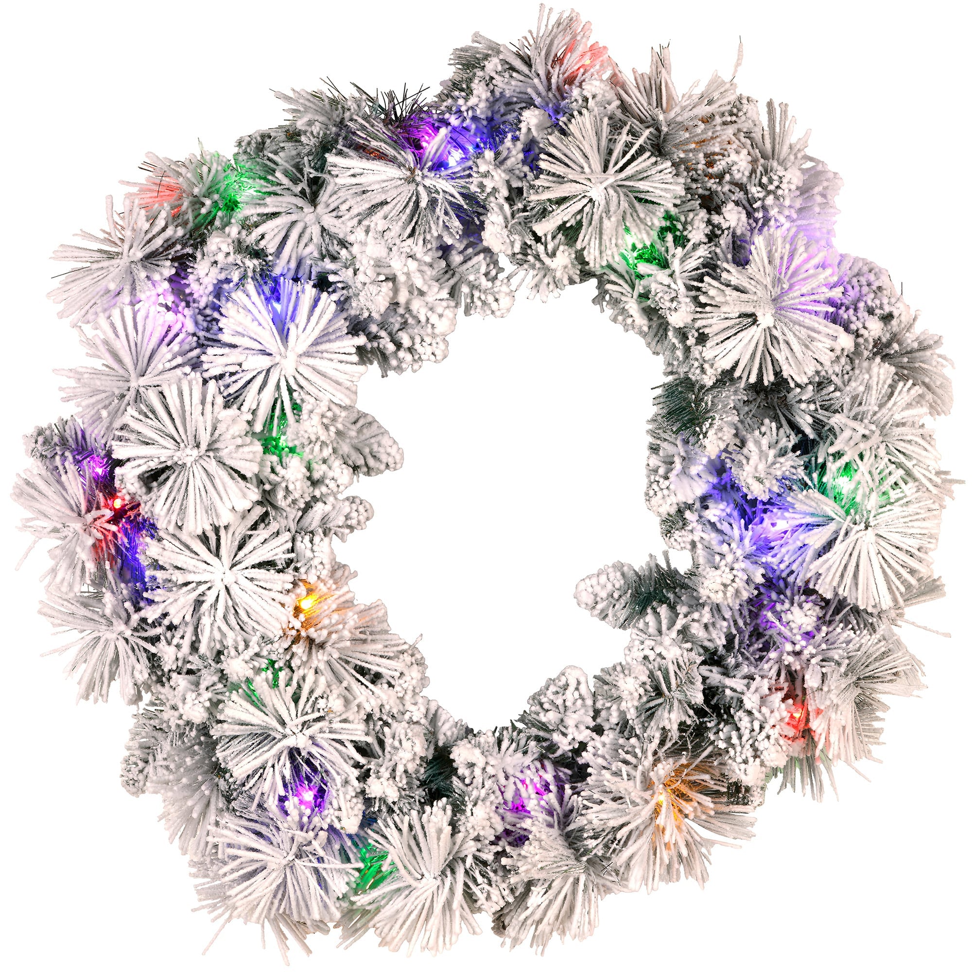 Snowy Christmas Wreath 61cm