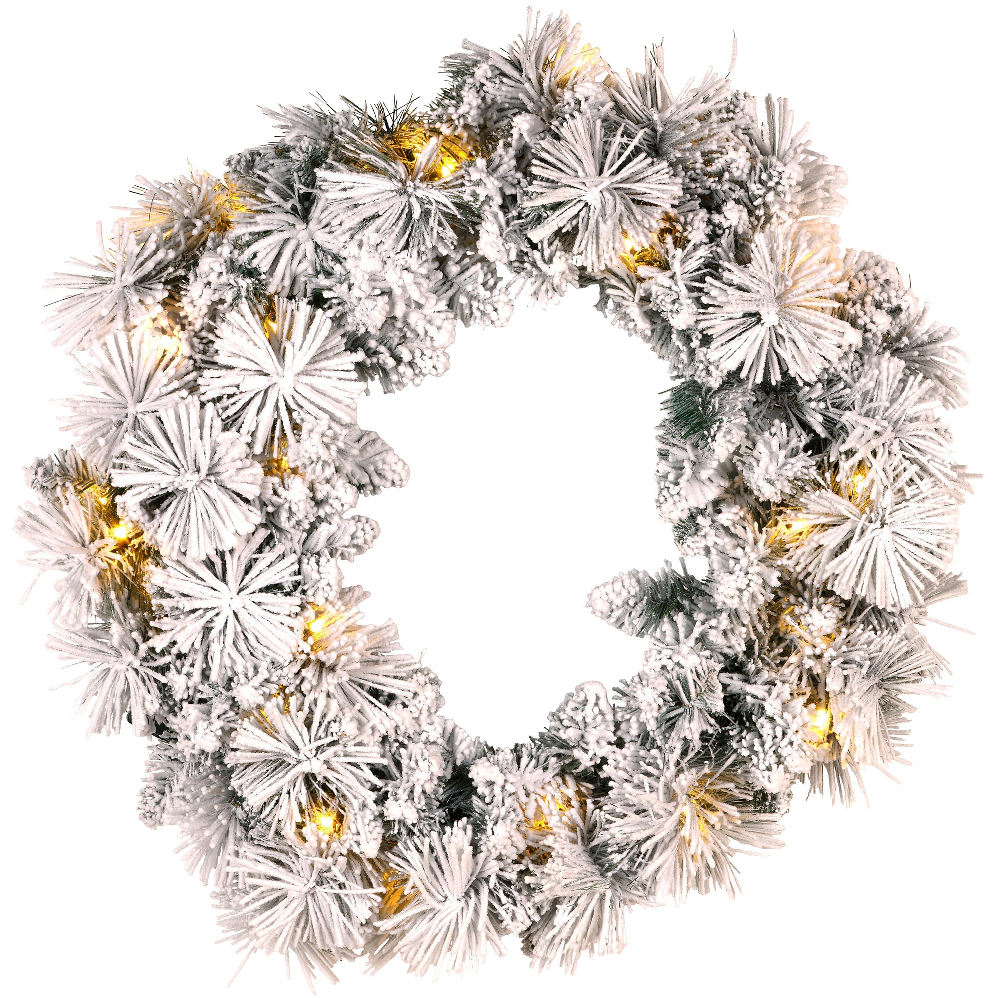 Snowy Christmas Wreath 61cm