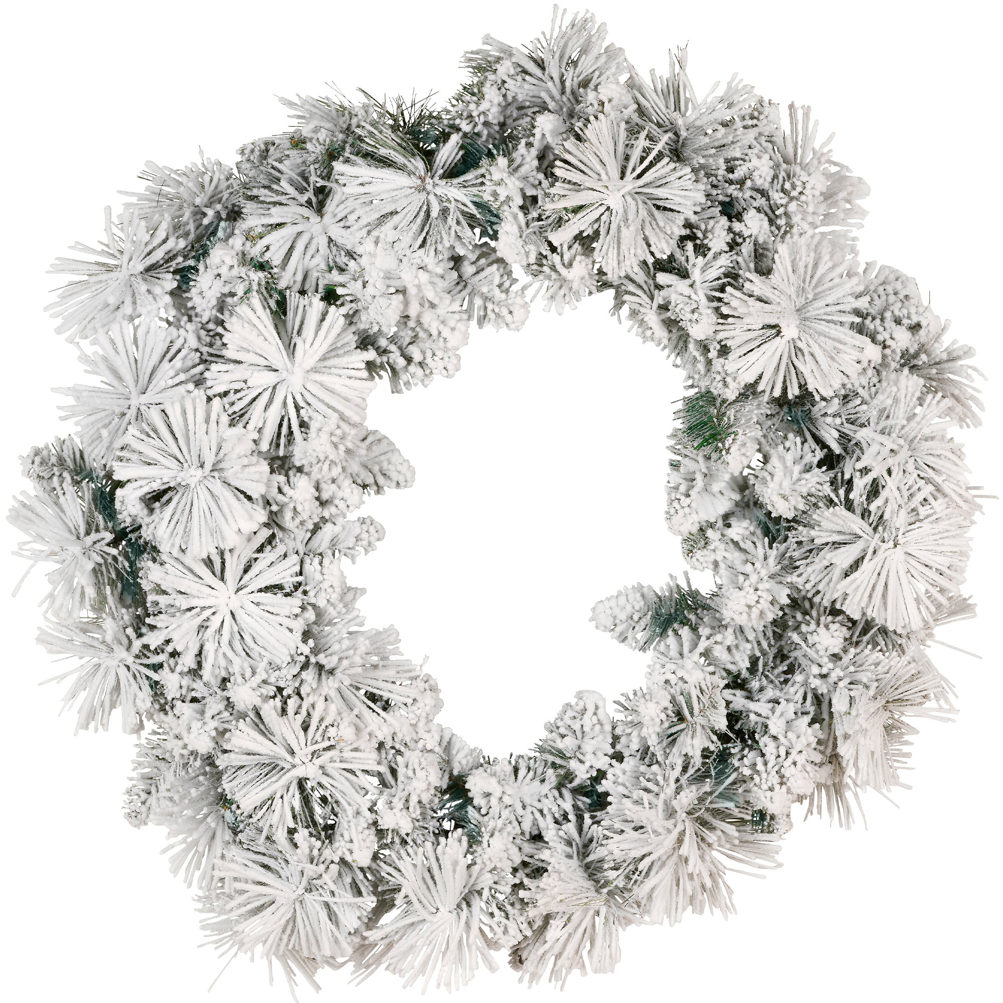 Snowy Christmas Wreath 61cm