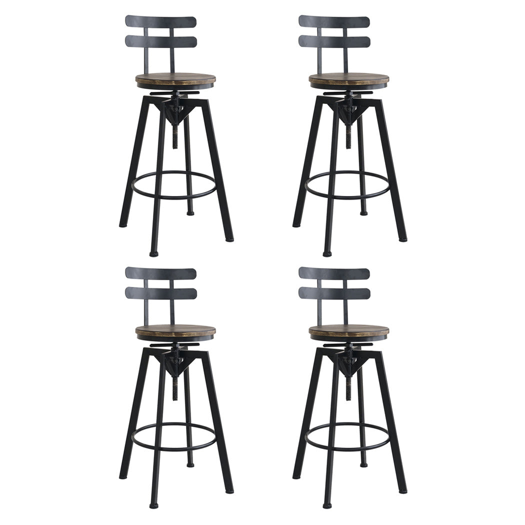id15&16 - Stylish 4x Bar Stool Industrial Adjustable  Premium Quality Build