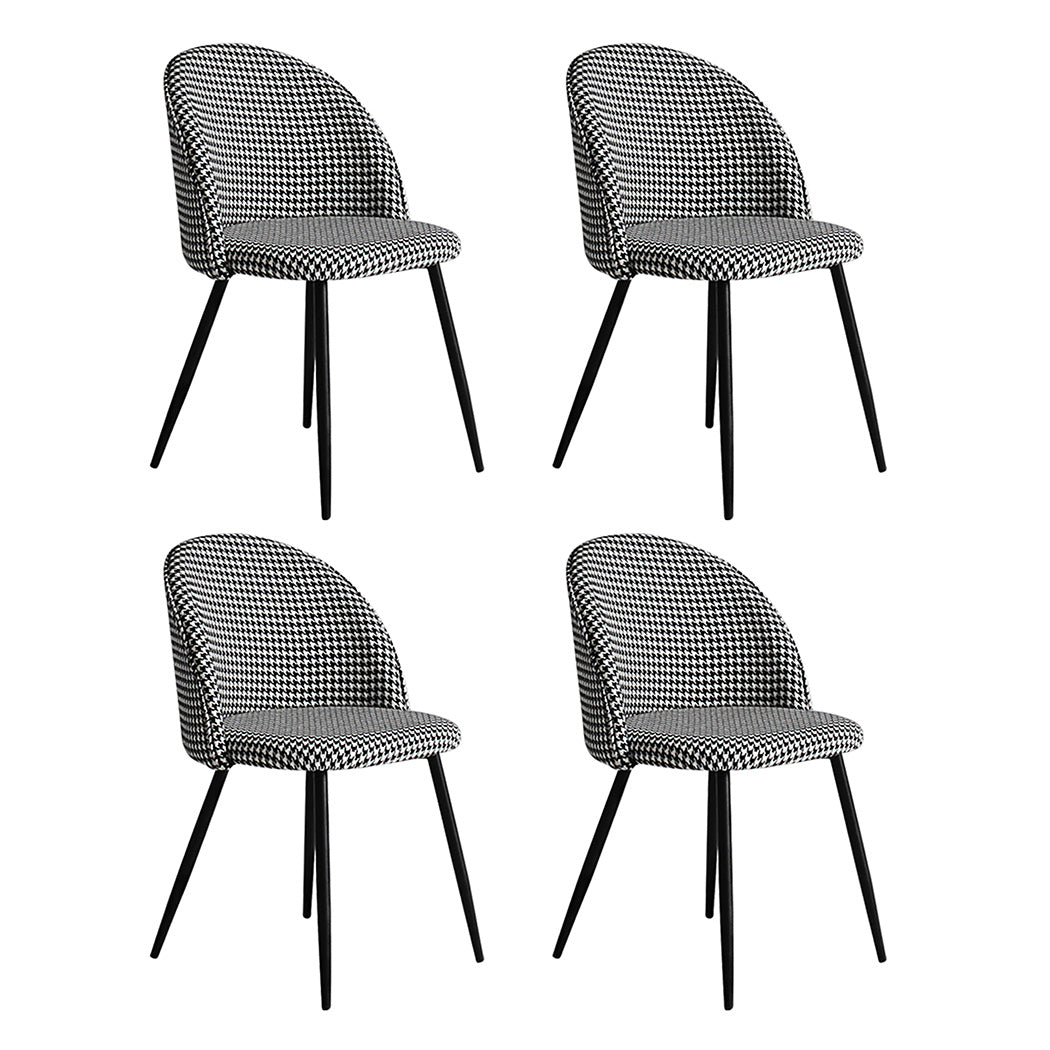 id15&16 - Compact 4x Dining Chairs Kitchen Cafe  Scandi Inspired Design