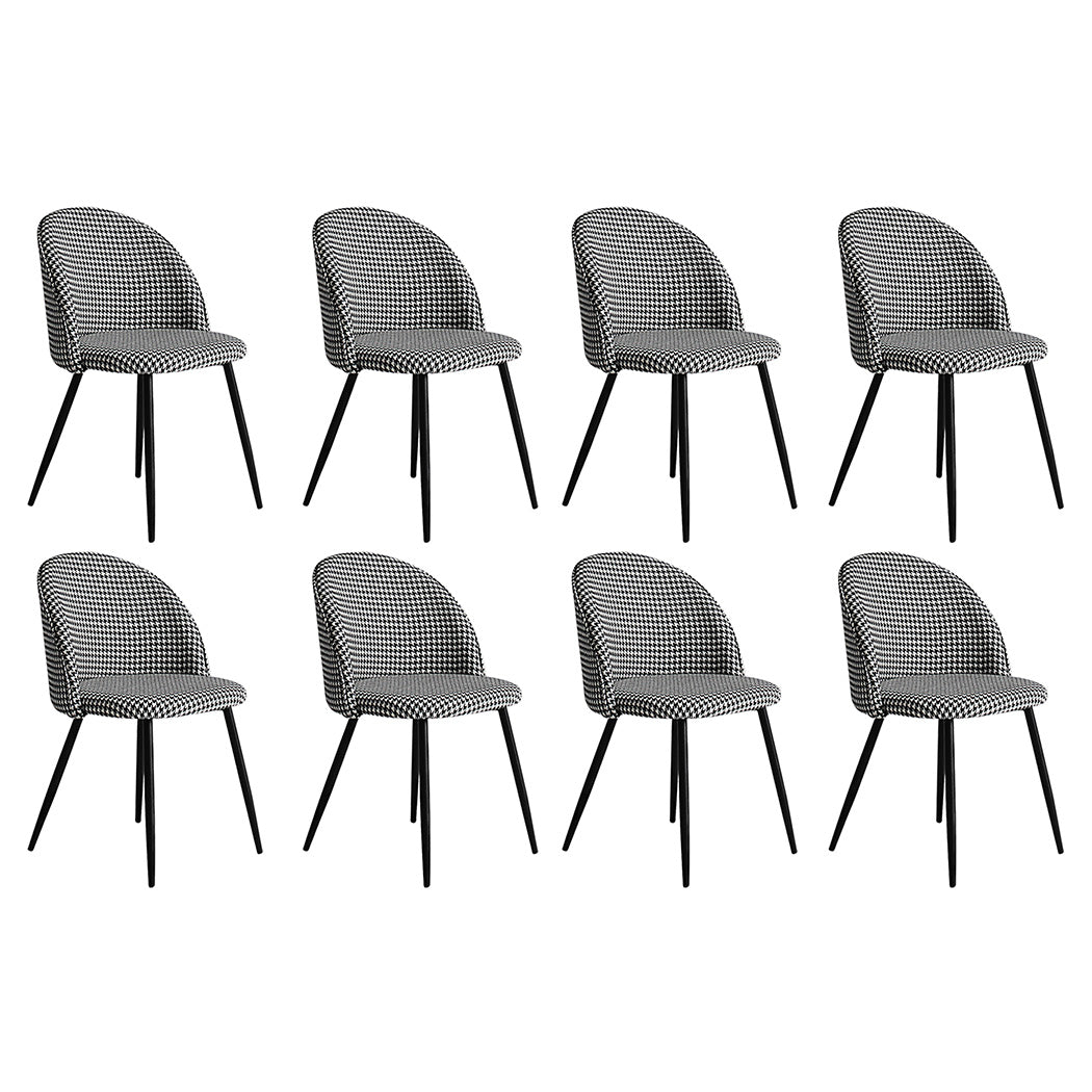 Premium 8x Dining Chairs Kitchen Cafe  Scandi Inspired Design