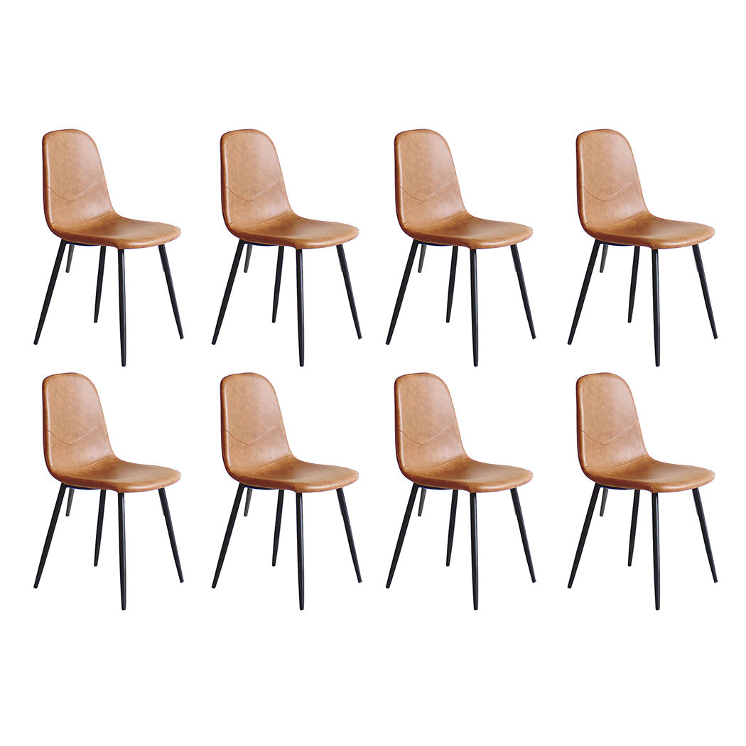 Ergonomic 8x Dining Chairs Kitchen Eames  Soft Cushion Classic