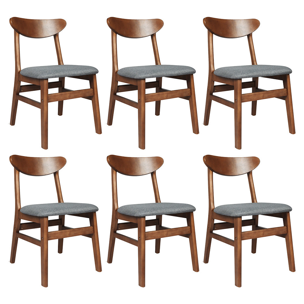 Elegant 6xDining Chairs Kitchen Chair  Foldable Function Classic