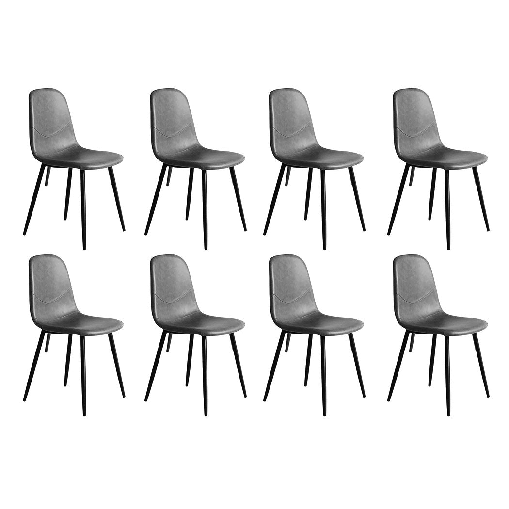 Elegant 8x Dining Chairs Kitchen Eames  Easy Assembly Classic