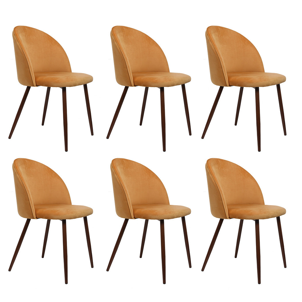 Ergonomic 6x Dining Chairs Seat French  Comfortable Design Classic