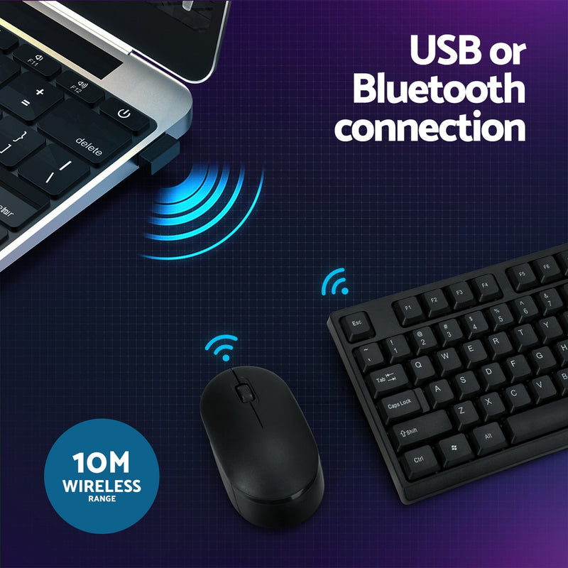 Wireless Keyboard and Mouse Combo Bluetooth Set for PC