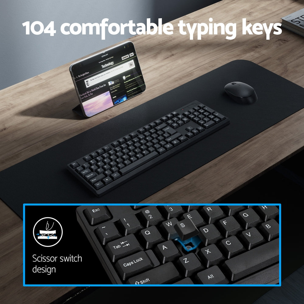 Wireless Keyboard and Mouse Combo Bluetooth Set for PC Laptop Phone