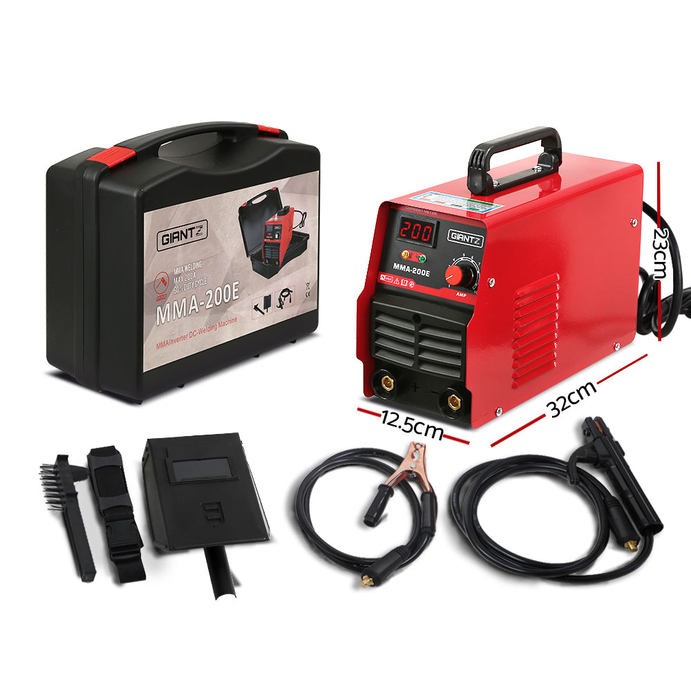 Giantz Inverter Welder Portable ARC Machine IGBT 200A | Welding Guns & Plasma Cutters