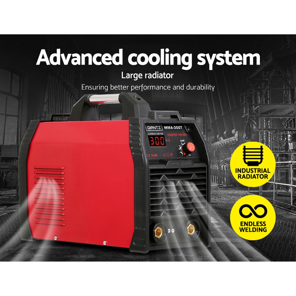 Giantz Inverter Welder Portable MMA Metal Welding 300Amp | Metal finish