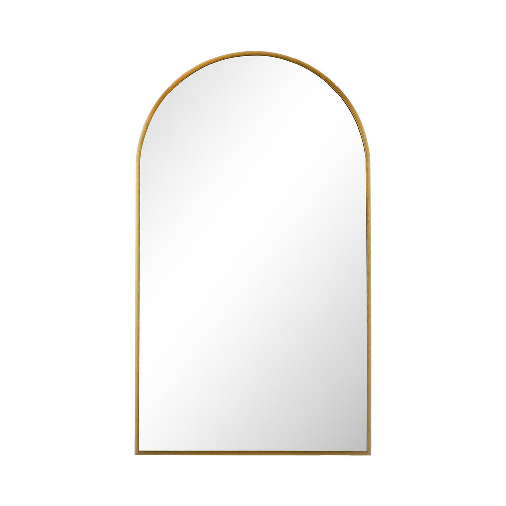 Wall Mirror 86x50cm Arched Gold