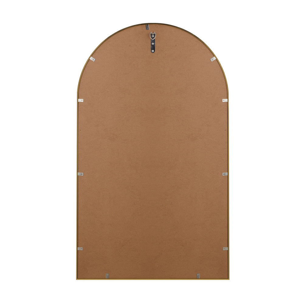 Wall Mirror 86x50cm Arched Gold