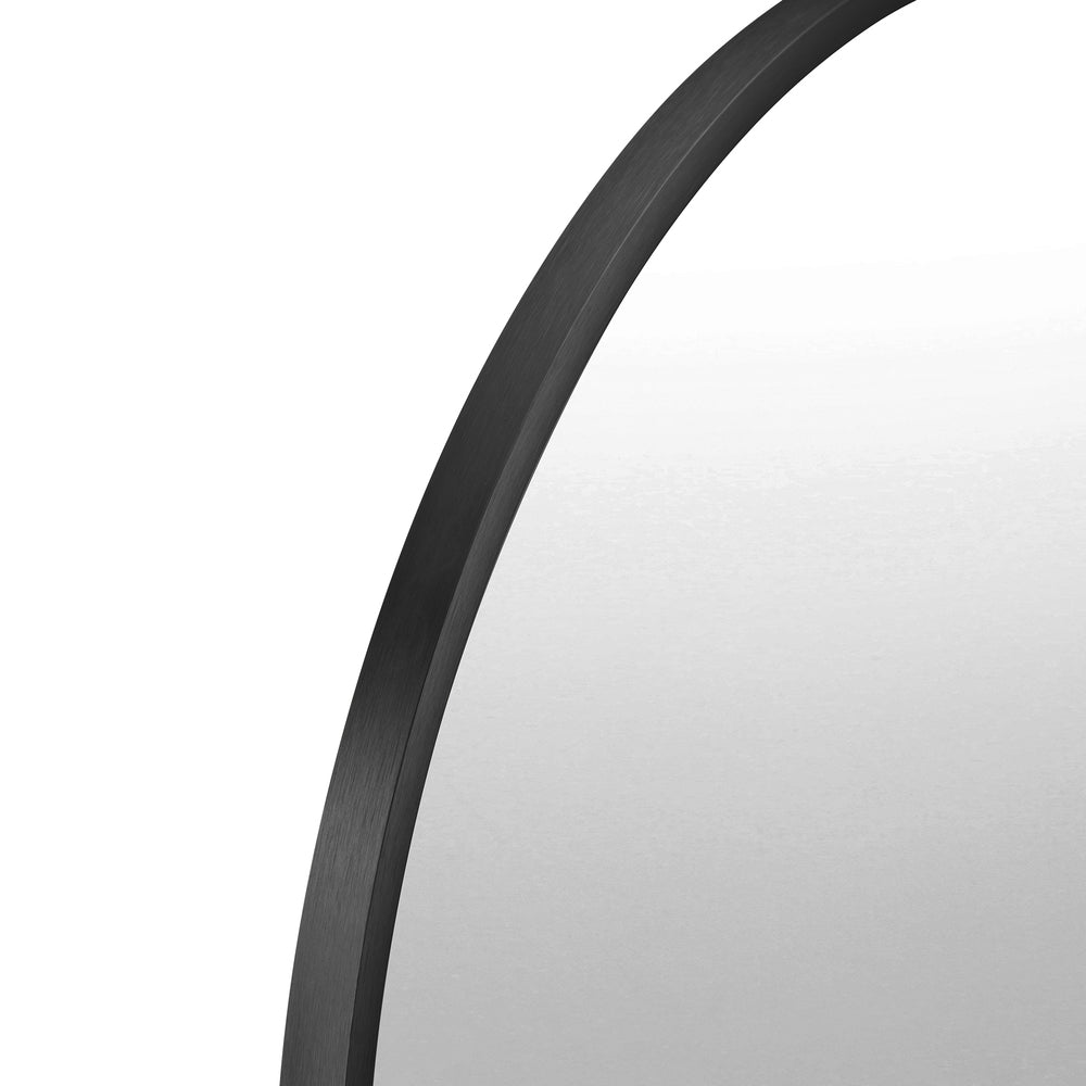Wall Mirror Oval Black & Gold 84x50cm