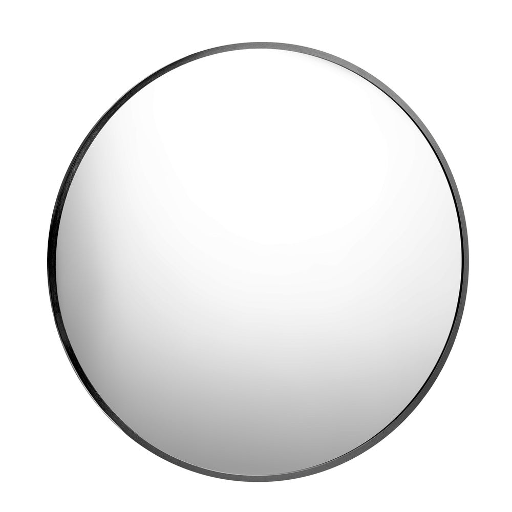 Wall Mirror Round 70cm Black